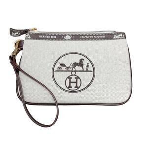 Upcycled Hermes Wristlet Pouch